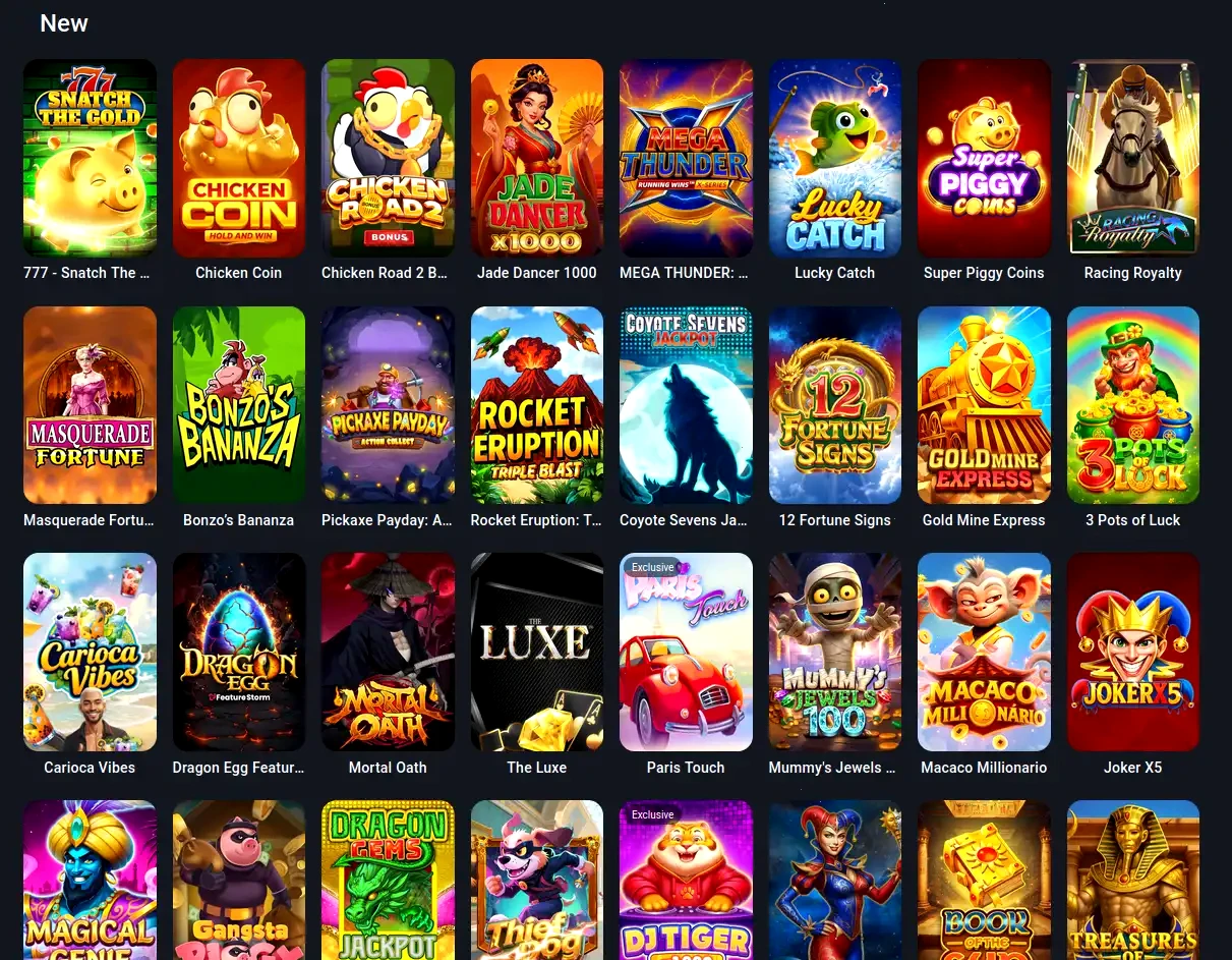 Schermata di accesso Stellare Casino con bonus di benvenuto